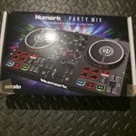 Numark Party Mix DJ Controller for Serato, 2-Channel 2-Deck, Light Show, 8 Pads
