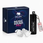 BOLLSEN Music Earplugs Concert Festival Club Hearing Protection Reusable 24dB