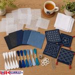 Sashiko Stencil Kit 45pcs Reusable PET Sewing Template Embroidery Craft Tool UK