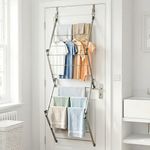 Over Door Clothes Airer Utility Caravan Towel Clothes Drying Rack Hanger Compact