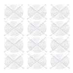 8 Pack 140mm Fan Finger Grill Metal Grill Protector for 140mm
