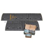 2.5M Driveway Ramp Kit *50mm* - ALL BLACK (5 mid sections, NO ENDS + fixings)