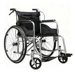 Lightweight Folding Wheelchair Self Propelled Transit Attendant Brake New UK