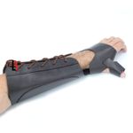 Cowhide Leather Archery Arm Guard, Thumb & Wrist Protection Cover Sleeves