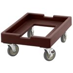Cambro CD1826PDB131 27"x19" Dark Brown Camdolly Dolly Dough Box 10" Height
