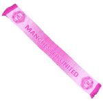 Manchester United Official Pink Speckle Scarf Scarves MUFC Gift