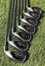 Mens Right Handed Callaway Big Bertha Iron Set 4- PW Uniflex Steel Shafts 