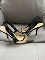 Dior J'Adior Women's Slingback Pump Size 40.5 Lace With Some Signs Of Wear