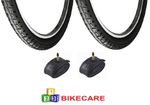 Pair Of 28x1 5/8 x1 3/8 Road Tyres With Tyre Tubes MI-2705-7