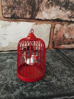 Sindy Barbie Doll Size Bird in a Cage House Pet Decoration Vintage 1/6th Scale