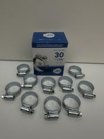 Jubilee Clips JCS High Grip Hose clips zinc plated Size 1A 22-30mm box of 10 pcs