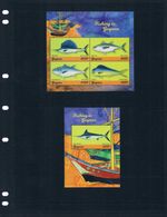 $23.75 Scott Value - 2018 GUYANA Big Game Fish 2 s/s Fishing CV MNH NH UMM