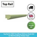 Top Rail for MDF Panelling | Bullnose Dado Rail | Wall Panelling | Shaker Style