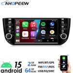 For Fiat Punto Linea 6.2" Android 15 Apple Carplay GPS Navi Car Radio Head Unit