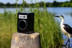 Heron Pond Scarer-The Effective Heron Decoy Alternative. Battery Powered
