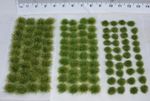 Mixed size static Grass tufts - Self Adhesive basing wargame miniature model oo