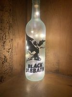 Black Sabbath (Ozzy Osbourne) LED Bottle Light. A Great Music Memorabilia Item.