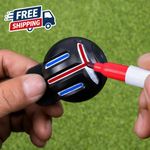Golf Ball Liner Marker Pen Three Line Alignment Drawing Tool Kit UK