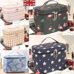 Large Capacity Toiletry Cosmetic Vanity Storage Pouch Travel Make-Up Cases Bags