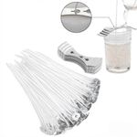 Pre-Waxed Candle Wicks with Sustainer Long Tabbed for Candle Making 150mm DIY UK