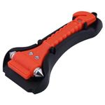 CAR EMERGENCY SAFETY GLASS BREAKER SEAT BELT CUTTER & HAMMER WINDOW BREAKING