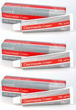 3 x 20g Clotrimazole 1% - Thush, Ringworm & Anti Fungal Treatment