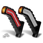 2X 30 Led Side Outline Stalk Marker Light Trailer Truck 12v 24v Amber Red White