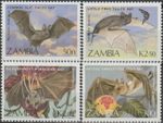 Zambia Bats 1989 MNH-6 Euro