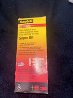 Scotch Super 88 Vinyl Electrical Tape Black, 19mm, 20m x 10 tapes in box 