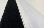 50mm Self Adhesive Hook & Loop Tape Stick On Interlocking White Or Black 2" Wide
