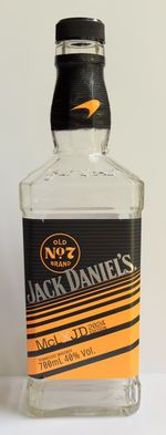 Jack Daniels McLaren 2024 Limited Edition Empty 70cl Bottle 