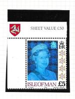 Isle of Man 1994 QEII £5 Hologram Definitive, mint SG 557, combined postage