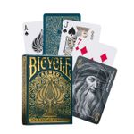Bicycle Aureo Green Playing Cards – Golden Ratio Foil Design | Premium USPCC Dec