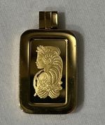 PAMP Gold Plate Bezel fits 5 gram Lady Fortuna Gold Bar, Year of the Horse 2026 