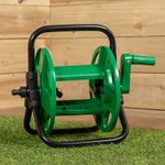 30m Portable Garden Hose Pipe Storage Reel with Crank Handle