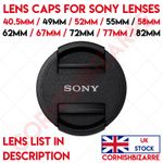 LENS CAP FOR SONY 40.5MM 49MM 52MM 55MM 58MM 62MM 67MM 72MM 77MM 82MM THREAD UK