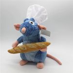 Disney Ratatouille Remy Rat With French Bread Soft Plush Toy 30cm Cartoon Doll