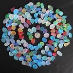 Big 10 Pieces Top Drilled Beach Sea Glass Beads Pendant For Jewelry Use 