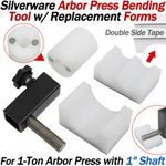 For Jewelry Silverware 1" Shaft Arbor Press Bending Tool & Replacement Form Dies