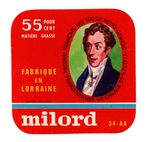 France - Vintage Cheese Label - Milord