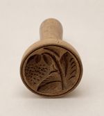 Vintage Wooden Butter Print Stamp Strawberry Design Farmhouse Kitchen