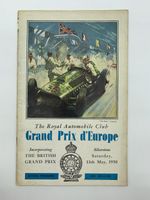 RARE Official Silverstone Formula One 13/5/1950 Programme FIRST EVER F1 RACE