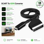 SCART To HDMI Converter Audio Video Adapter For HDTV Sky Box STB Plug HD TV DVD