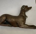 JENNINGS BROTHERS JB 5 Bronze Greyhound/Whippet Dog German Antique Metal