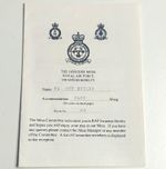 RAF Swanton Morley Officers' Mess Accommodation Card Booklet Great Britain