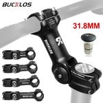 Adjustable MTB Mountain Bike Stem ±60° Road Bicycle Handlebar Fork Riser 31.8MM