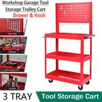 Upgrade 3 Tier Heavy Duty Workshop Garage Mechanic Trolley Service Tool Cart