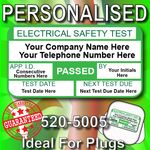 Personalised PASSED PAT Test Labels / Stickers Ideal For Plugs GREAT VALUE