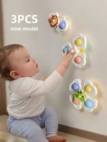 3pcs Suction Cup Rotating Baby Toys Bath & Sensory Toddler Set-UK
