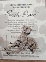 Whippet Embroidered Pooch Patch Iron On Sew On Badge Dog